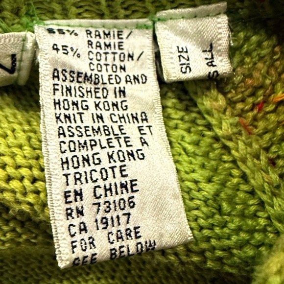 VTG MICHAEL SIMON ABSTRACT ART SWEATER, ONE SIZE - Picture 9 of 9